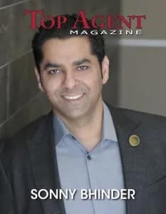 Sonny Bhinder - Featured Agent in Top Agent Magazine November 2021 Issue
